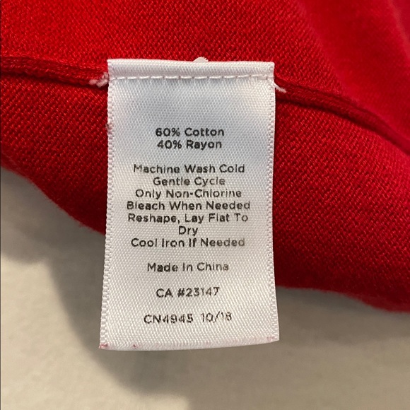 Talbots Plus Vibrant Red Knit Sweater XXL - Picture 5 of 5